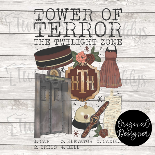 Tower Of Terror Chart Digital Download