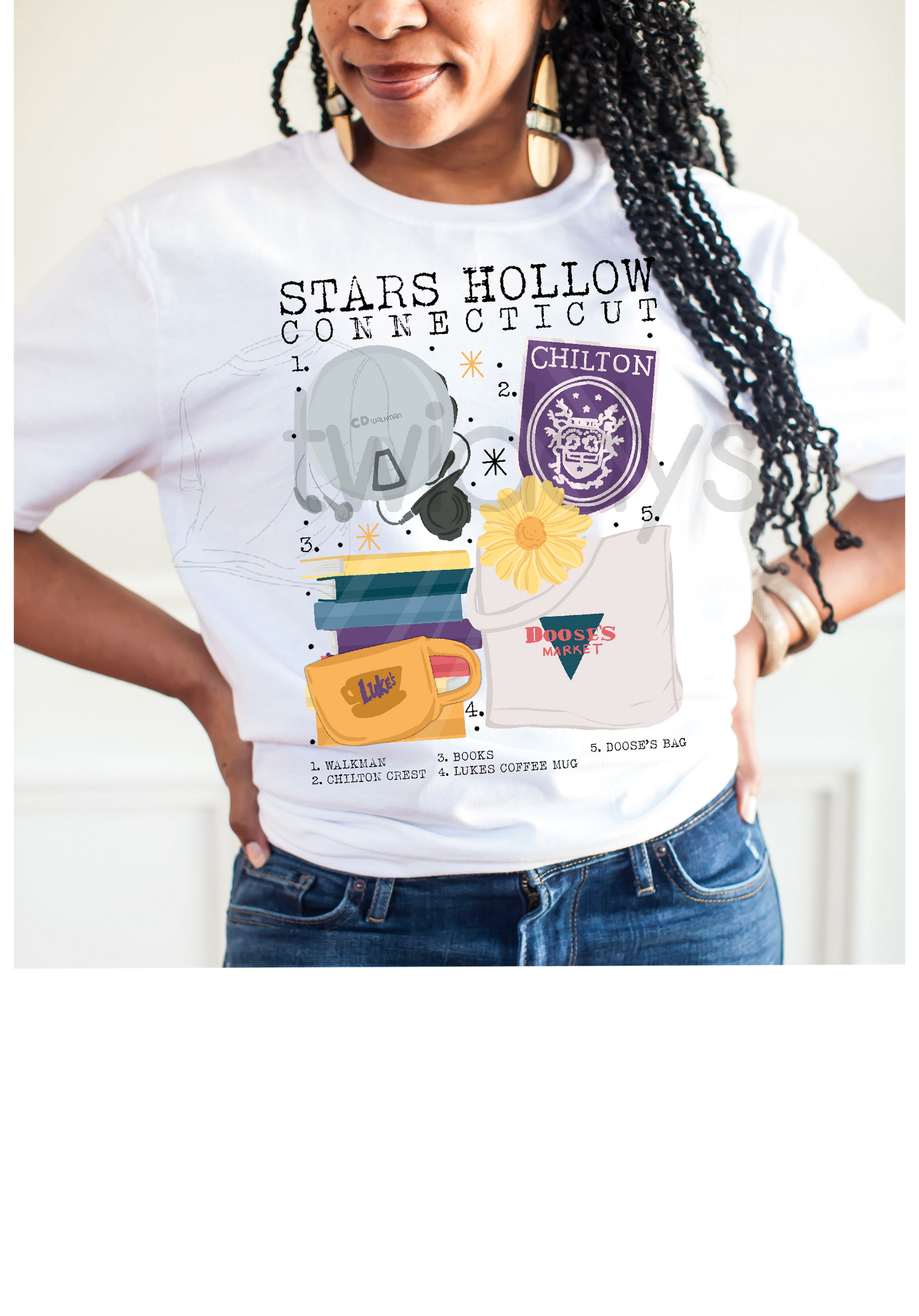 Stars Hollow Chart Digital Download