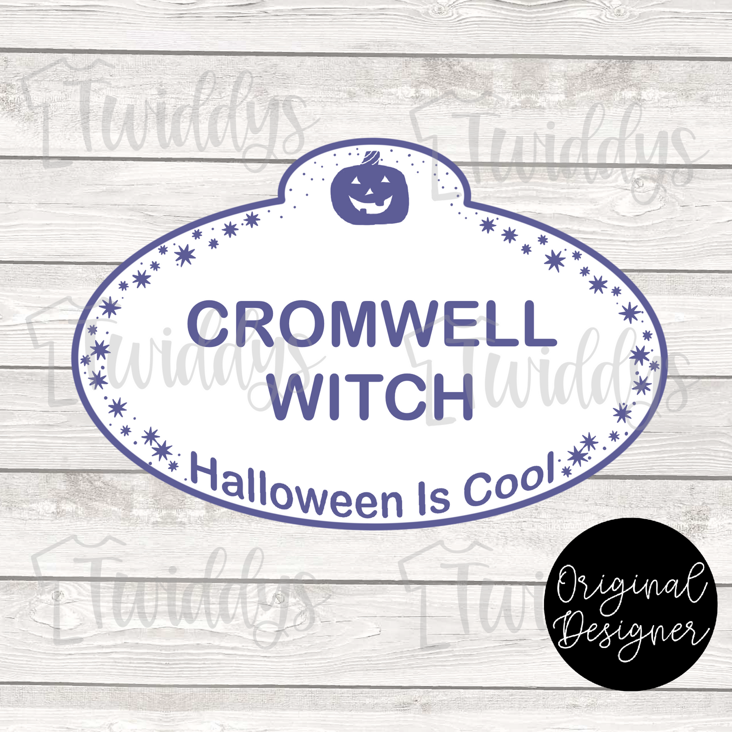 Cromwell Witch Name Tag Digital Download