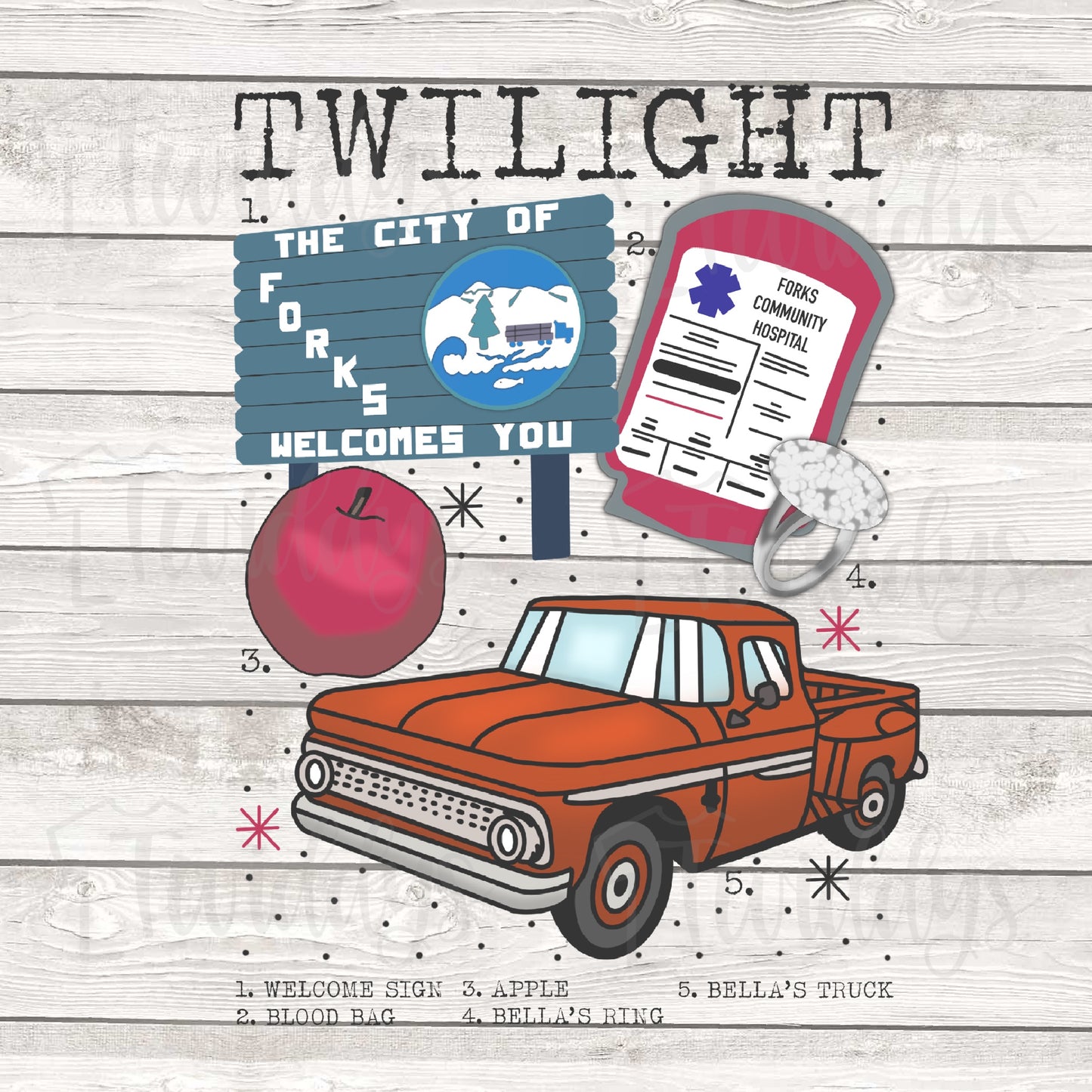Twilight Chart Digital Download