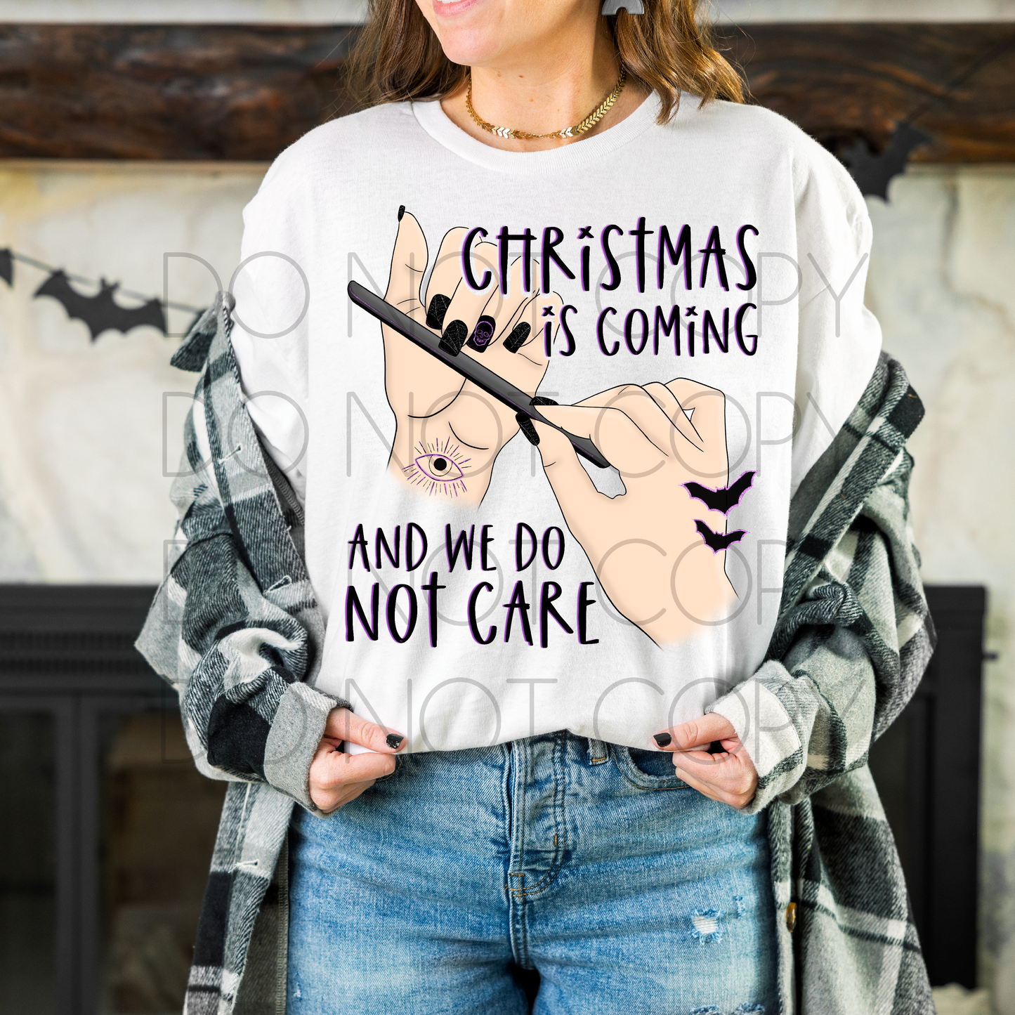 Christmas Is Coming And We Do Not Care- Purple Digital Download