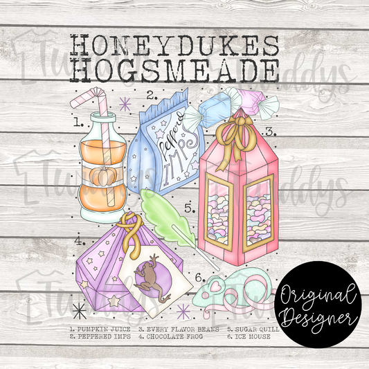 Honeydukes Chart Digital Download
