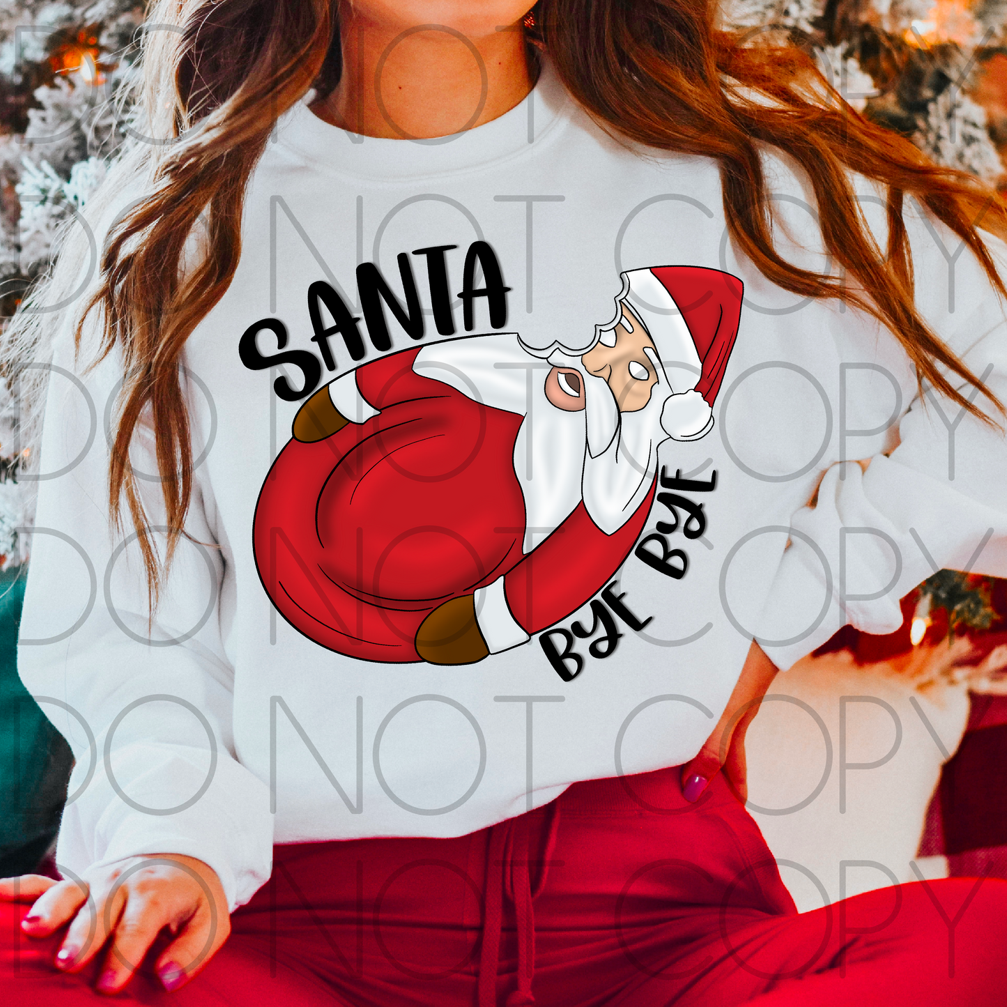 Santa Bye Bye Digital Download